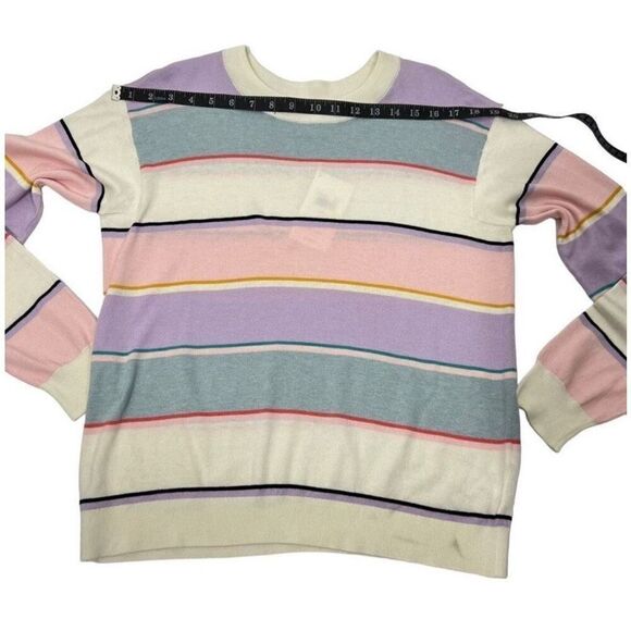 Splendid XSmall Multicolored NWT !! Shore Striped Ribbed Pullover Sweater - Picture 11 of 13